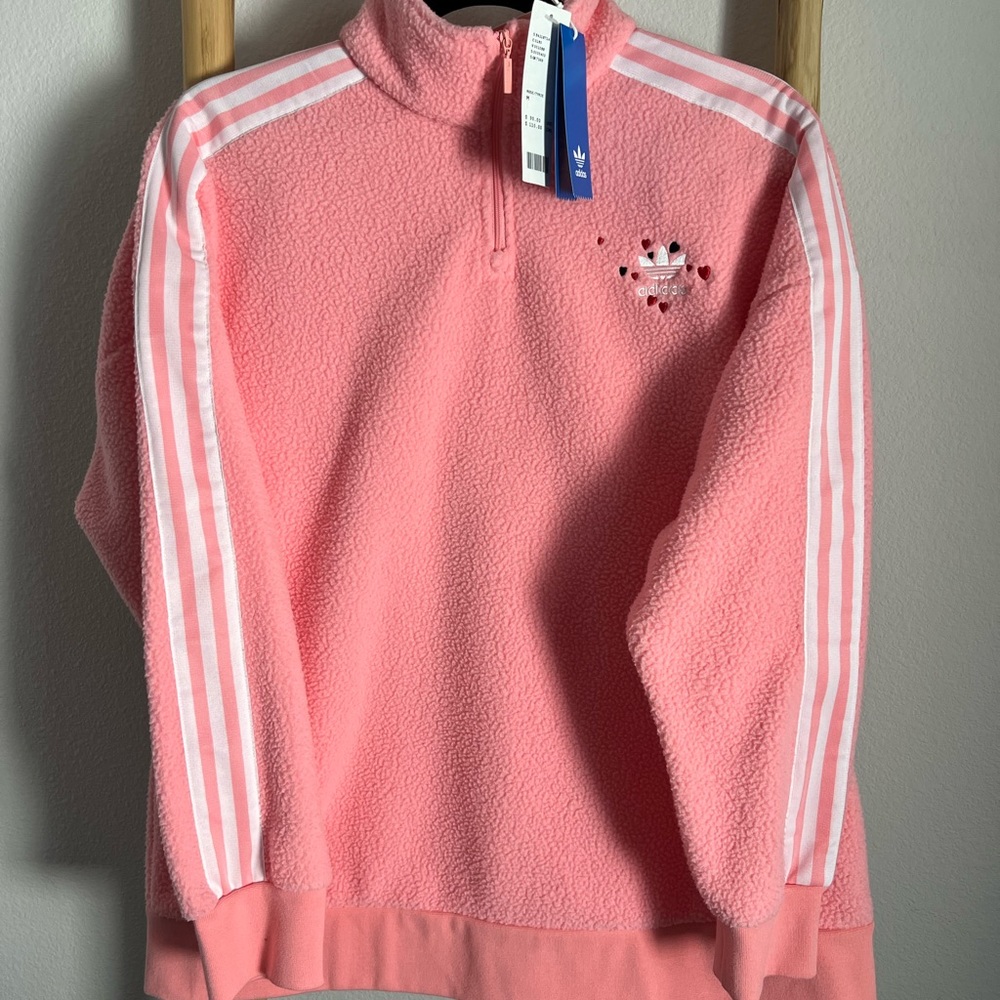 ADIDAS Fleece Jacket with heart detail